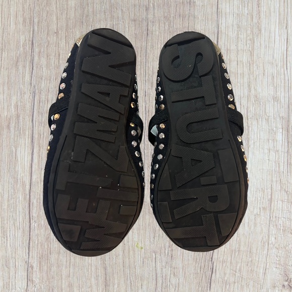 9c Stuart Weitzman Fannie Sparkle Ballet Flats - Picture 4 of 6